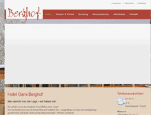 Tablet Screenshot of berghof-achensee.at
